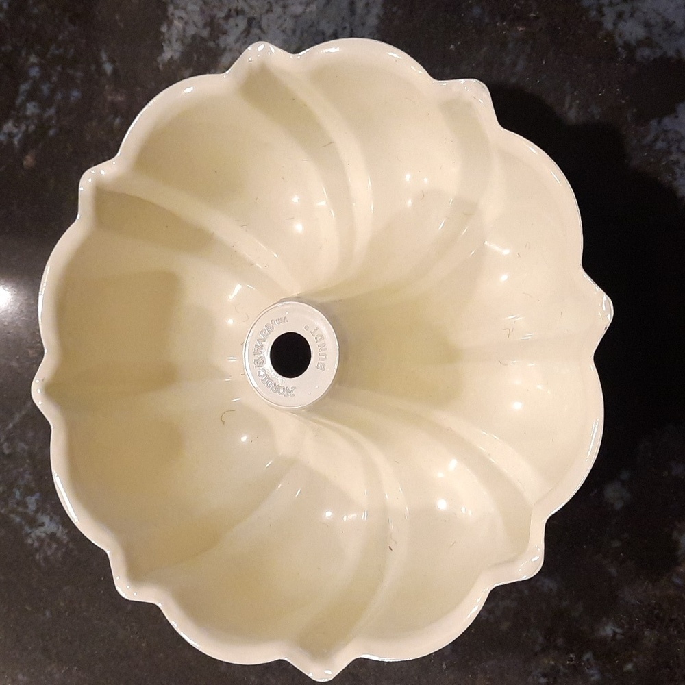 Nordic Ware Fluted Cake Pan in Cream